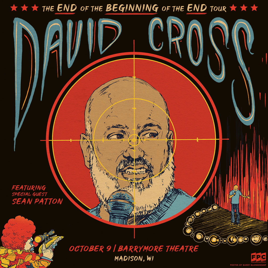 FPC Live (@fpclivemusic) on Twitter photo Just announced! ⭐ David Cross returns to Madison on October 9 at <a href="/barrymorelive/">Barrymore Theatre</a> with special guest Sean Patton. Get tickets Friday at 10am: bit.ly/DCMadison24 Just announced! ⭐ David Cross returns to Madison on October 9 at <a href="/barrymorelive/">Barrymore Theatre</a> with special guest Sean Patton. Get tickets Friday at 10am: bit.ly/DCMadison24