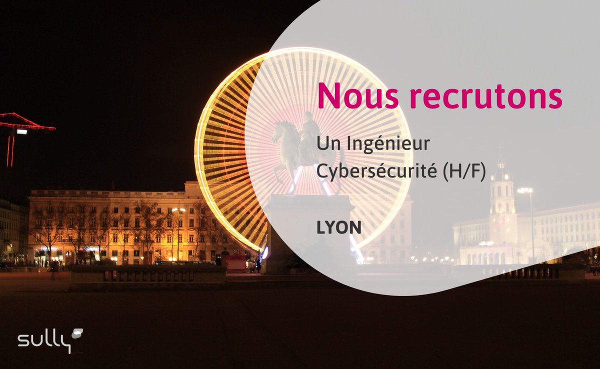 👋 #IngénieurCybersécurité (H/F) à #Lyon
🔎Accompagner notre #RSSI dans la mise en place & gestion de la sécurité du #SystèmedInformation
💬 sully-group.com/fr/w/ingenieur…

#Cybersécurité #Crowdstrike #Zscaler #Darktrace #Varonis #Cyberwatch #Trustbuilder #Fortinet #Pingcastle #ISO27001