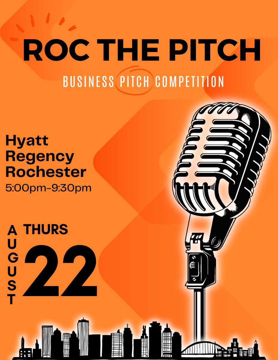 TeCpathstone's tweet image. 🌟Our partners at RIT Center for Urban Entrepreneurship are hosting their ROC the Pitch Competition again this year!🌟 

The grand prize is $25K, so apply to pitch TODAY.

🔗 rit.edu/cue/roc-pitch-…

📆 Submit your application by 5/17/24 @ 5 PM EST