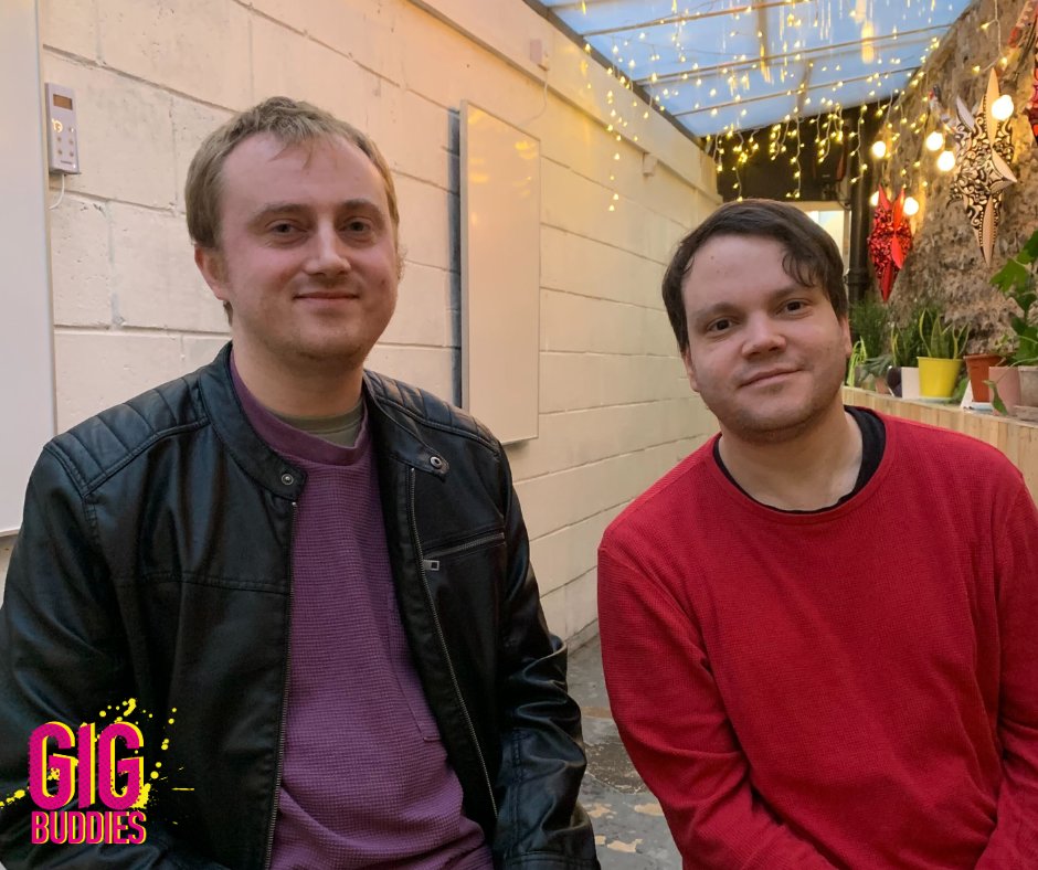 It’s back to basics for #GigBuddies Chris and Jack: smaller local shows and tribute bands in Brighton, perfect! 🕺🎤🎶 #NewMatch #Volunteer