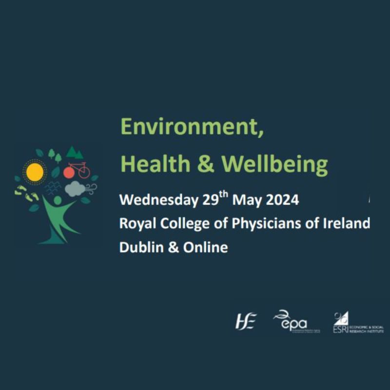 The EPA, in conjunction with @hselive & @ESRIDublin are delivering the annual Environment, Health and Wellbeing Conference on Wednesday 29th May 2024, at the Royal College of Physicians, Dublin (also Online). Register now here: bit.ly/3w9TW0U