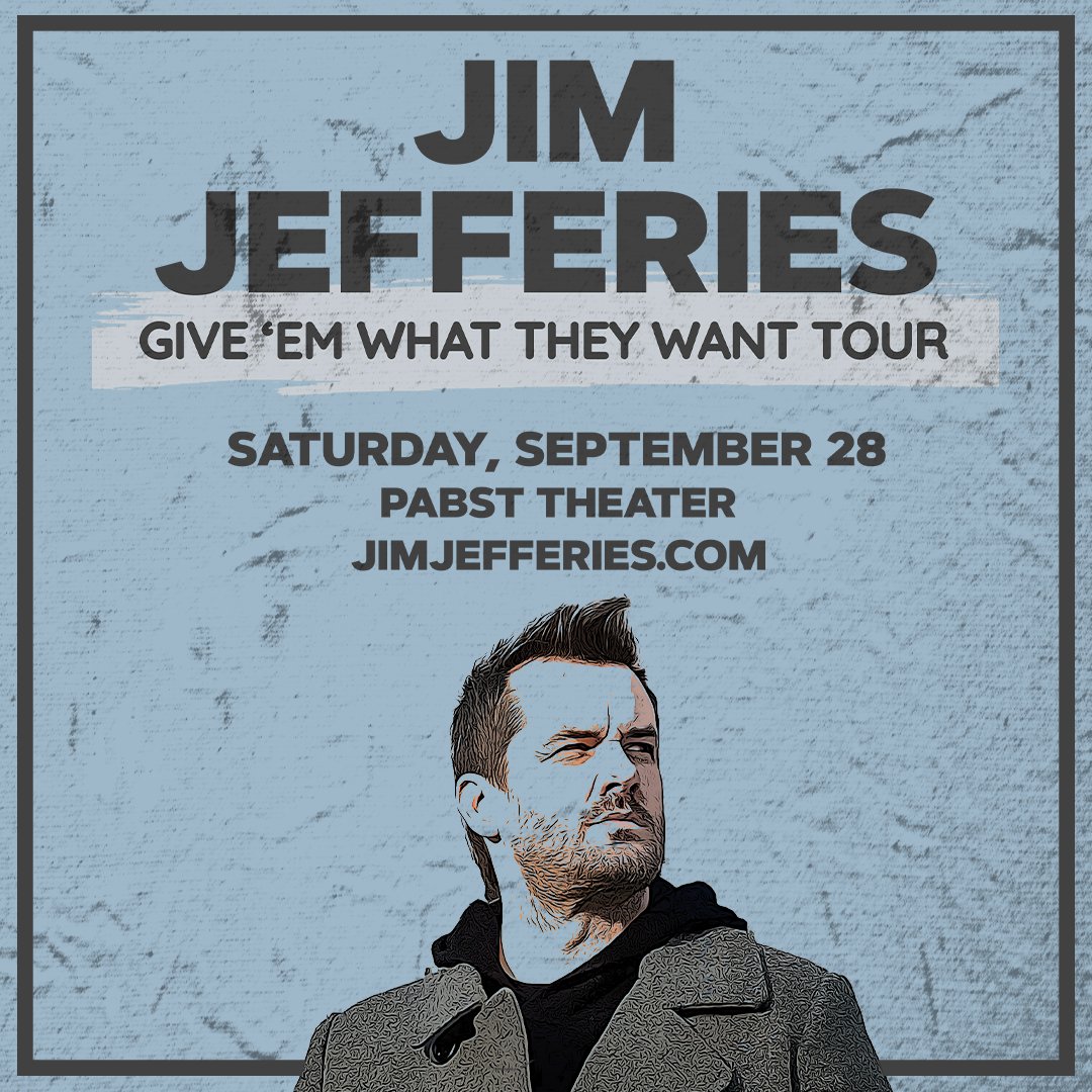 JUST ANNOUNCED: Sydney native, @jimjefferies, is one of the most popular and respected comedians of his generation, entertaining audiences across the globe - and now in Milwaukee on September 28th at Pabst Theater!

Presale 5/9 at 12PM with password MOM ➤ bit.ly/JJEFFMKE24