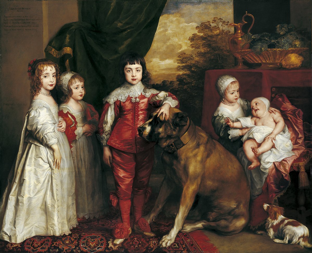 The Five Eldest Children of Charles I Anthony Van Dyck, Signed and dated 1637 (Royal Collection Trust, HM CIII)