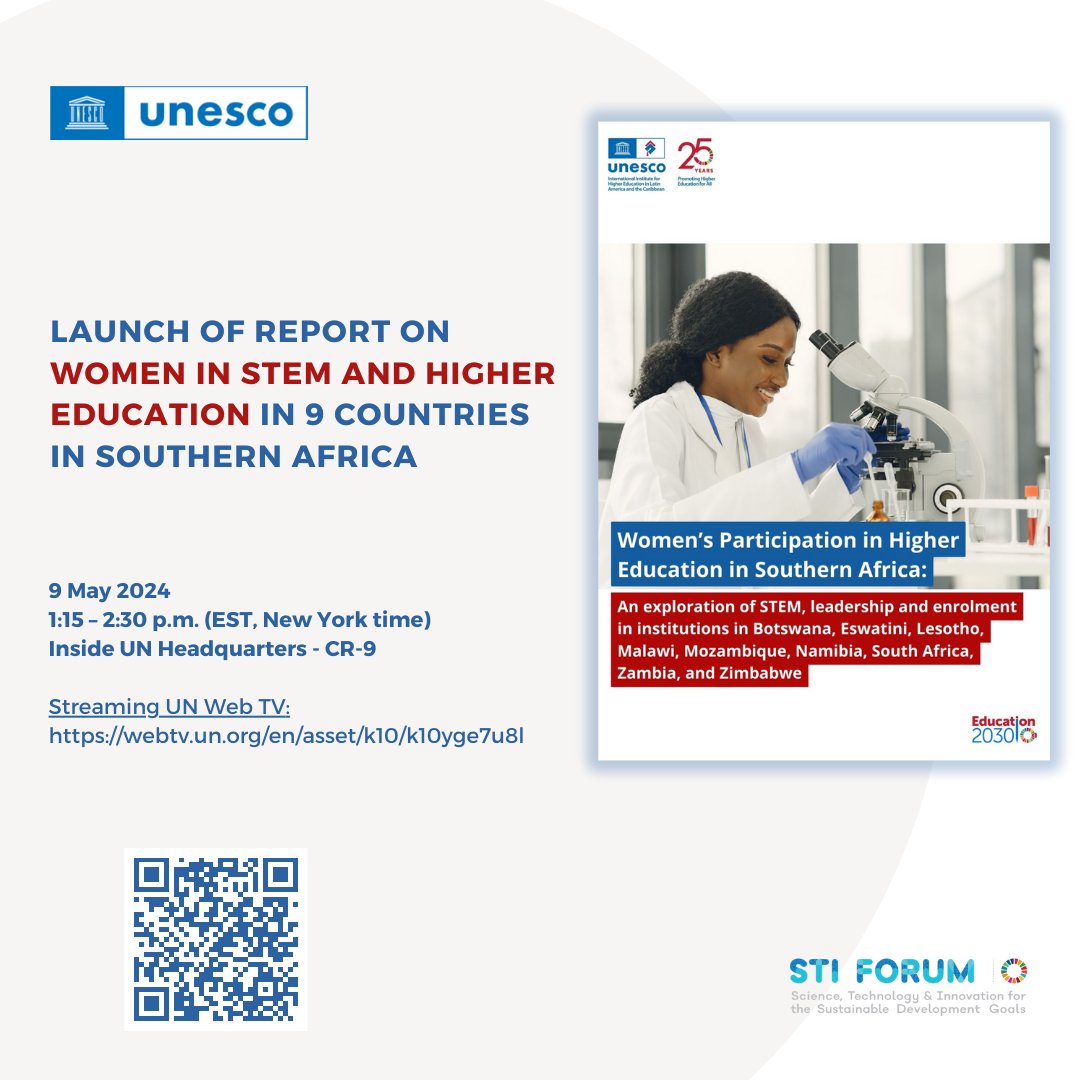 🌍In the past two decades, there has been substantial growth in the enrollment and graduation rates of both women and men in higher education worldwide, with expansion observed across Africa. Nevertheless, disparities persist. 🎓Join us: bk58.short.gy/sSYMn5 #STIForum