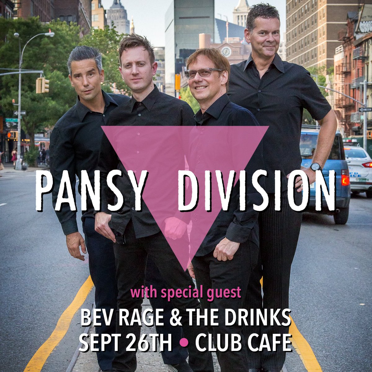 📣🗓 NEW SHOW 🗓📣

@ClubCafeLive | 09/26 | @pansydivision with special guest @beverlyrage! 

🎟 On Sale 05/07 at 10AM via: hive.co/l/0929pansydiv… 

#opusonepgh #pittsburgh #pansydivison #bevrageandthedrinks #clubcafe #clubcafelive #national #LGBTQIA #queer #punk