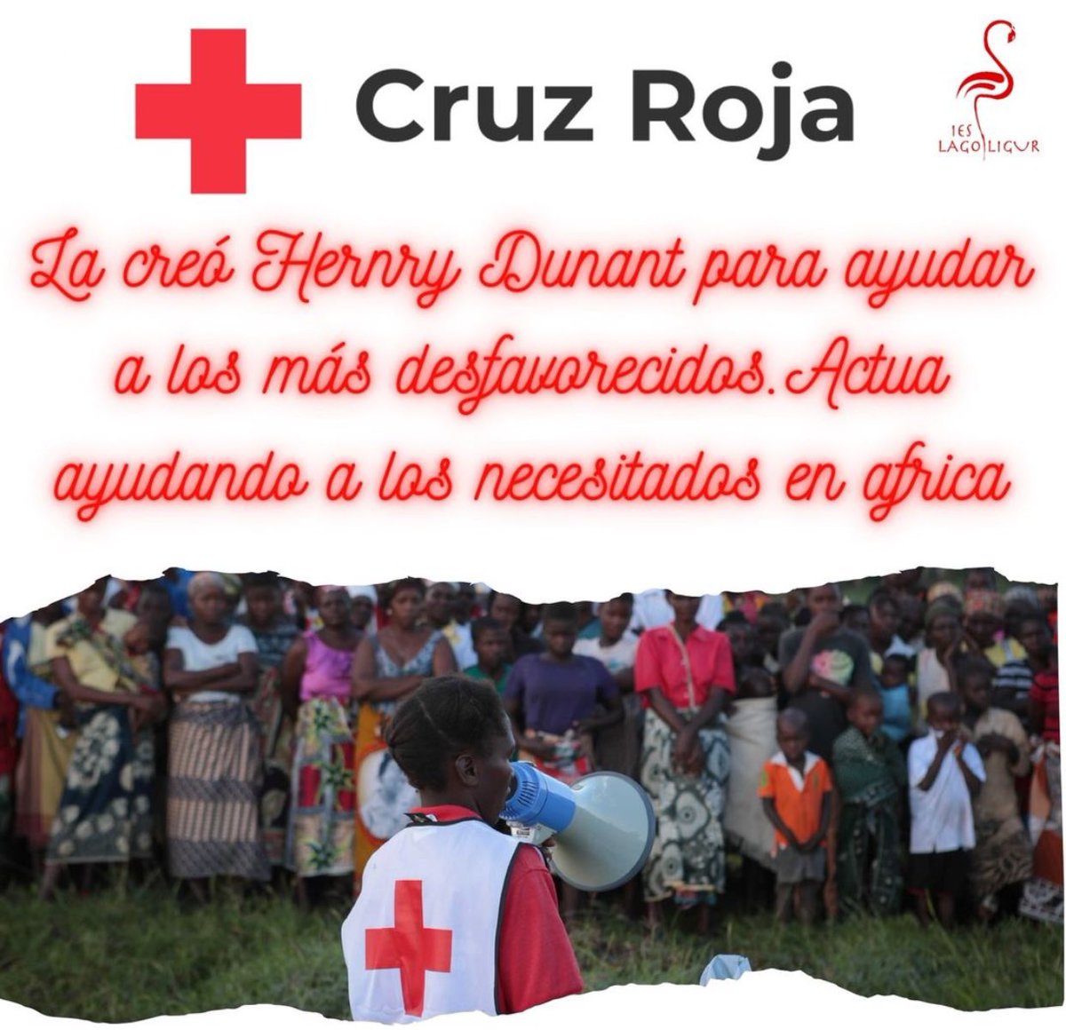 Mañana 8 de mayo es el Día Mundial de la Cruz Roja, el alumnado de 1ºFPB del IES Lago Ligur a realizado esta cartelería para celebrarlo @cruzrojaesp @CruzRojaAND @CruzRojaSevilla @CruzRojaFP #ieslagoligur #islamayor #cruzroja