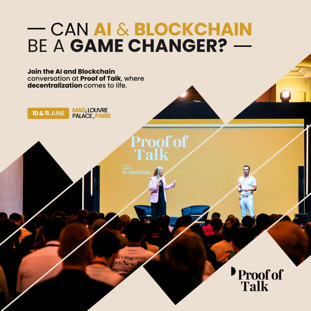 Is #AI useful for #blockchain? Yes! AI in permissionless marketplaces can: 📈 Analyze market trends 🛍️ Predict consumer behaviour 🕵🏻‍♂️ Enable better fraud detection Join #PoT24 but be fast, ticket sales end soon! proofoftalk.io  #lastchance #Web3event #AI #Blockchain