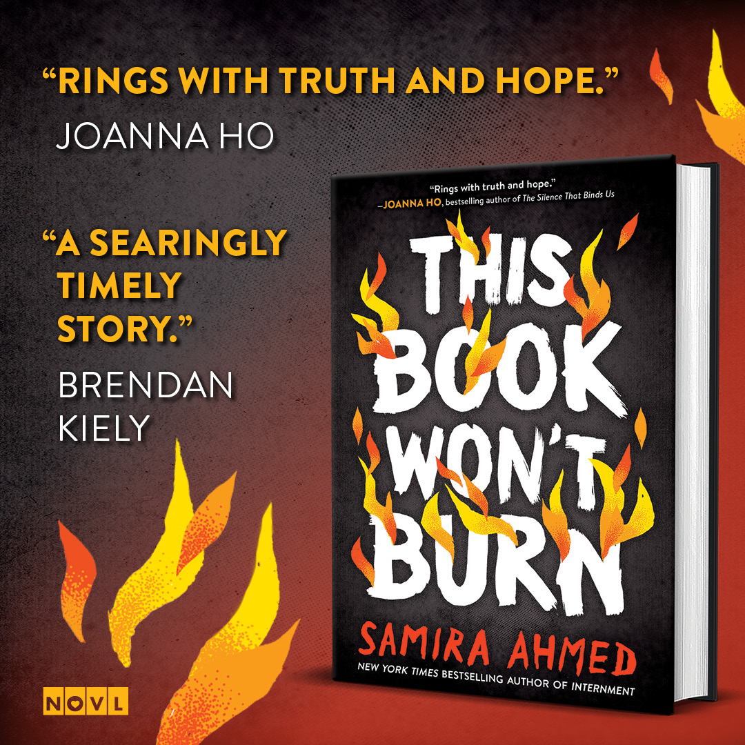 This Book Won't Burn by @sam_aye_ahm is out NOW! Check it out, and major thanks to @JoannaHoWrites and @KielyBrendan! thenovl.at/thisbookwontbu…