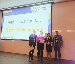 We offer our warmest congratulations to Sarah Verkempinck, who was awarded the Early Career Award ICFD2024 at the 8th International Conference on FOOD DIGESTION, held in Porto, 9-11 April. This award was sponsored by the Elsevier journal, Food Structure: spkl.io/60184N9WA