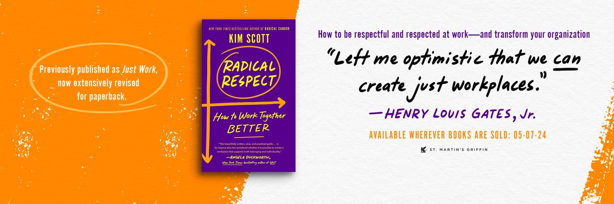 Kim Scott's new book 'Radical Respect' is one you won't regret buying. Highly recommend to anyone and everyone ⭐️ Order it here! amzn.to/4bp6eBv