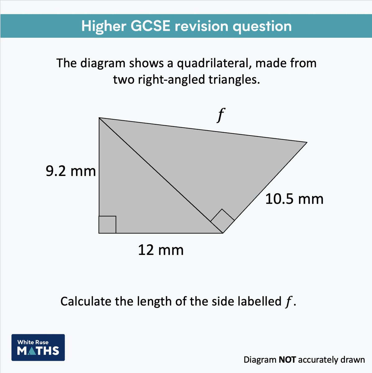 In the run-up to the first #Maths #GCSE exam, try our #Foundation and Higher revision questions of the day ✏️ These are ideal to use for quick revision with your students! #SecondaryMaths #MathsForAll