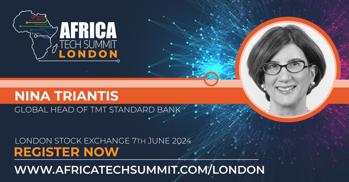 Africa Tech Summit London June 7th, 2024. Excited to have Nina Triantis, Global Head of TMT, @SBGroup, join us on the speaker line-up at #ATSLDN. Join them & 300+ leaders from across the #AfricaTech ecosystem. Register here bit.ly/3UtqHON