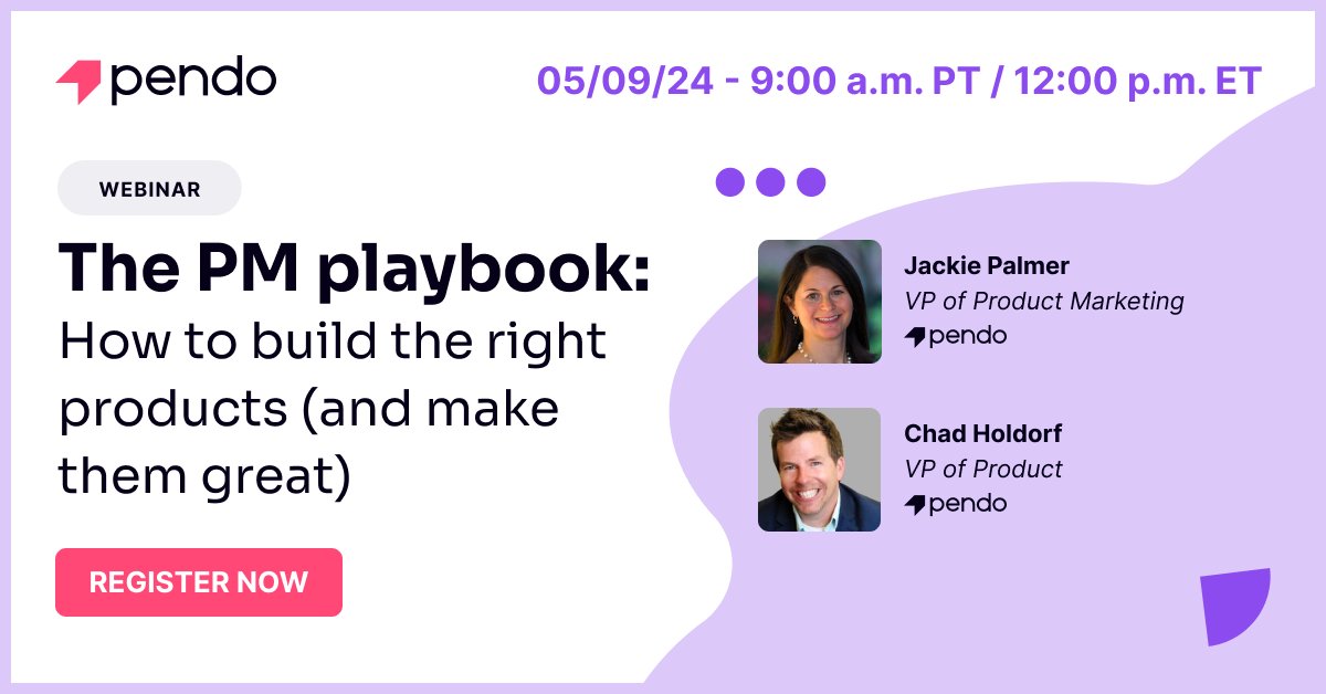 Join us for our PM playbook webinar on 5/9 at 12pm ET! Tune into this live discussion about how to streamline the product discovery proces and ensure customer adoption of your products. Save your spot & we’ll see you Thursday! bit.ly/4d9nLzs