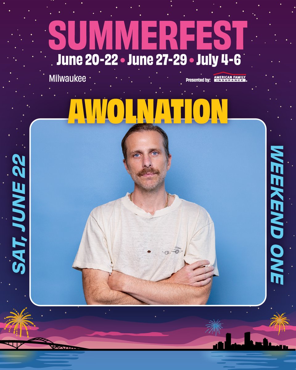 ICYMI: @awolnation is bringing 'The Best' to Fest at the @generac Power Stage with @millerhighlife Life on June 22 🙌 Grab your festival tickets starting at just $28 👉 bit.ly/3UM42Pg Or Power Up With Purpose and & support @VCP_HQ 👉 bit.ly/3WqOn9j
