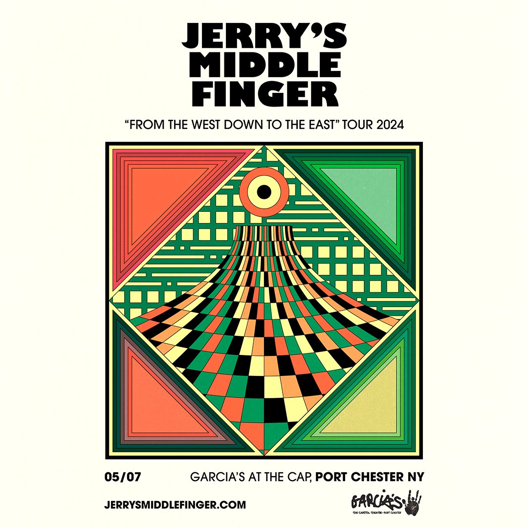 ⚡ TONIGHT! ⚡ Truck on down to see Jerry's Middle Finger shred a night of JGB tunes! Grab your tickets 🎫 now-->> brnw.ch/21wJxCf Doors: 7PM // Show: 8PM