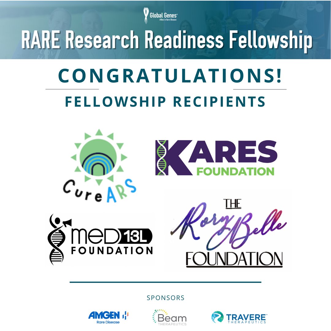 Congratulations to all of the recipients of the 2024 Funding Opportunities! Read more about these organizations and their projects here: RARE Mental Health Impact Grant: go.globalgenes.org/44wfxxk RARE Research Readiness Fellowship: go.globalgenes.org/3JOEhaE #CareAboutRare