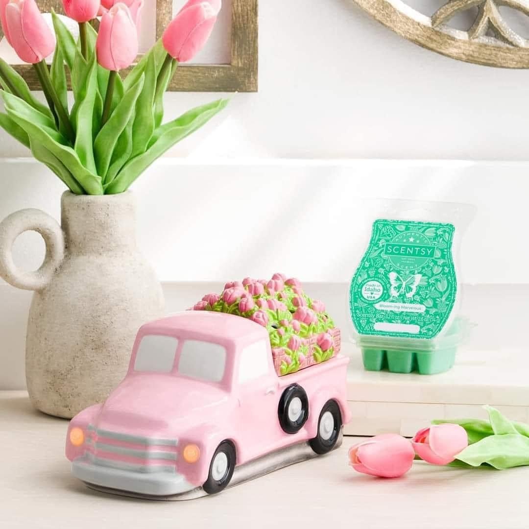 May #WarmeroftheMonth and #ScentoftheMonth

Pink #Retro #Truck with #Flower Delivery Lid

Bloom-ing Marvellous: #Spring #Blossoms, #RedCurrant and #Amber

#ScentsyWithCatharine #ScentsyIndependentConsultant