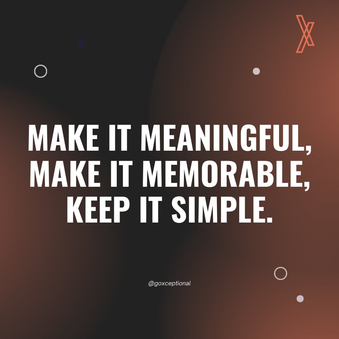 Meaningful. Memorable. Simple. ✨ Elevate your message with these three guiding principles. Whether it's a caption, a story, or a post, let's make every moment count. 💬💫 

#marketing #marketingideas #marketingtips #marketingagency #businesstips  #quoteoftheday #quotes