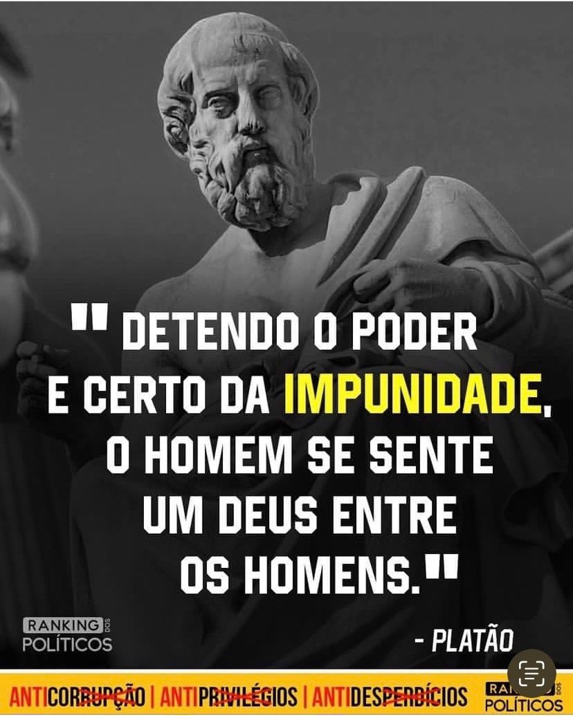 Bom dia e uma excelente terça-feira para todos!! Observe mais, pense mais,  reflita mais. O sistema de poder no Brasil é muito mais complexo e obscuro  do que aparenta. Siga @rankingdospoliticos, image size:828x1035