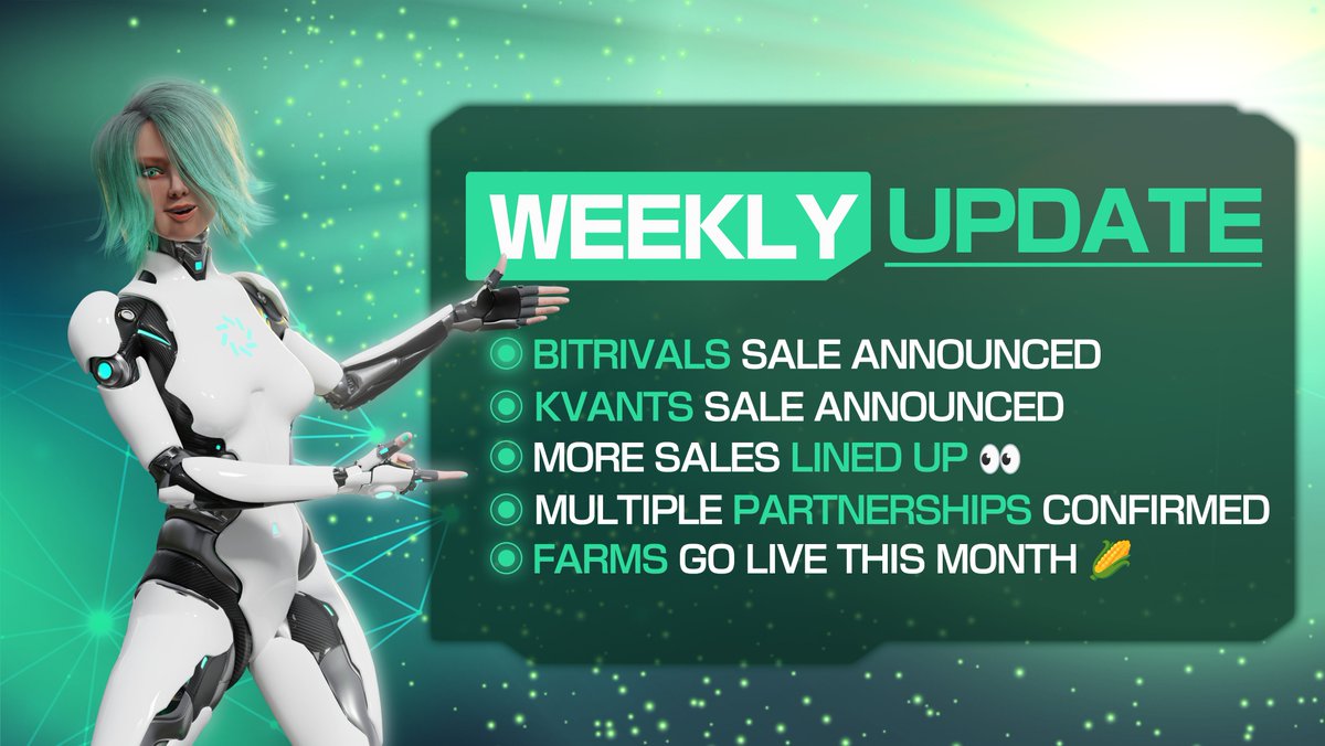 Hey Octavians, as we wrap up the week, let's recap! 👇

We announced two exclusive early sales for our holders, with more exciting projects on the way. Stay alert! 👀

Plus, remember that Octavia Farms launch this month— time to put your crypto to work and start earning🌽💰