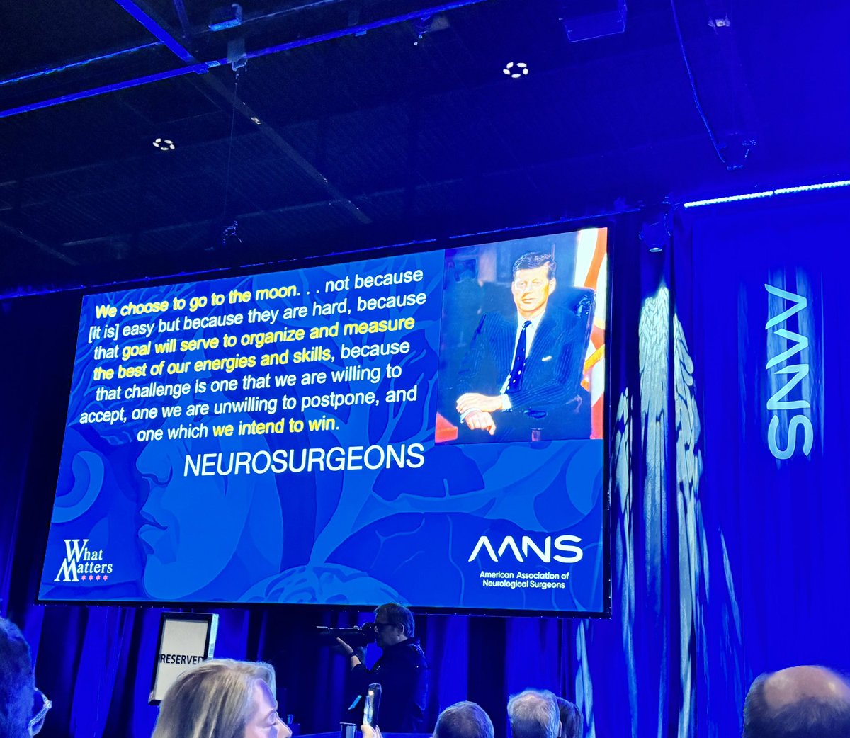 Excellence presentation on #Whatmatters in neurological surgery by CNS president @DrAlexKhalessi 🙌 #Neurosurgeons make a difference! #AANS2024 @AANSNeuro @CNS_Update