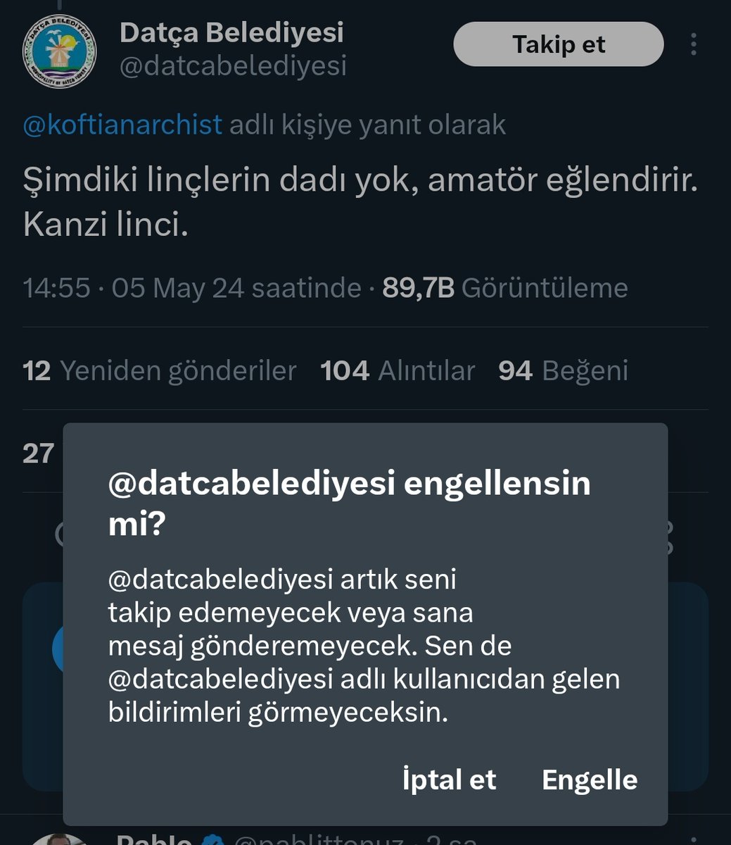 Bu engelleme işinin belediyelere kadar gideceğini düşünmemiştim