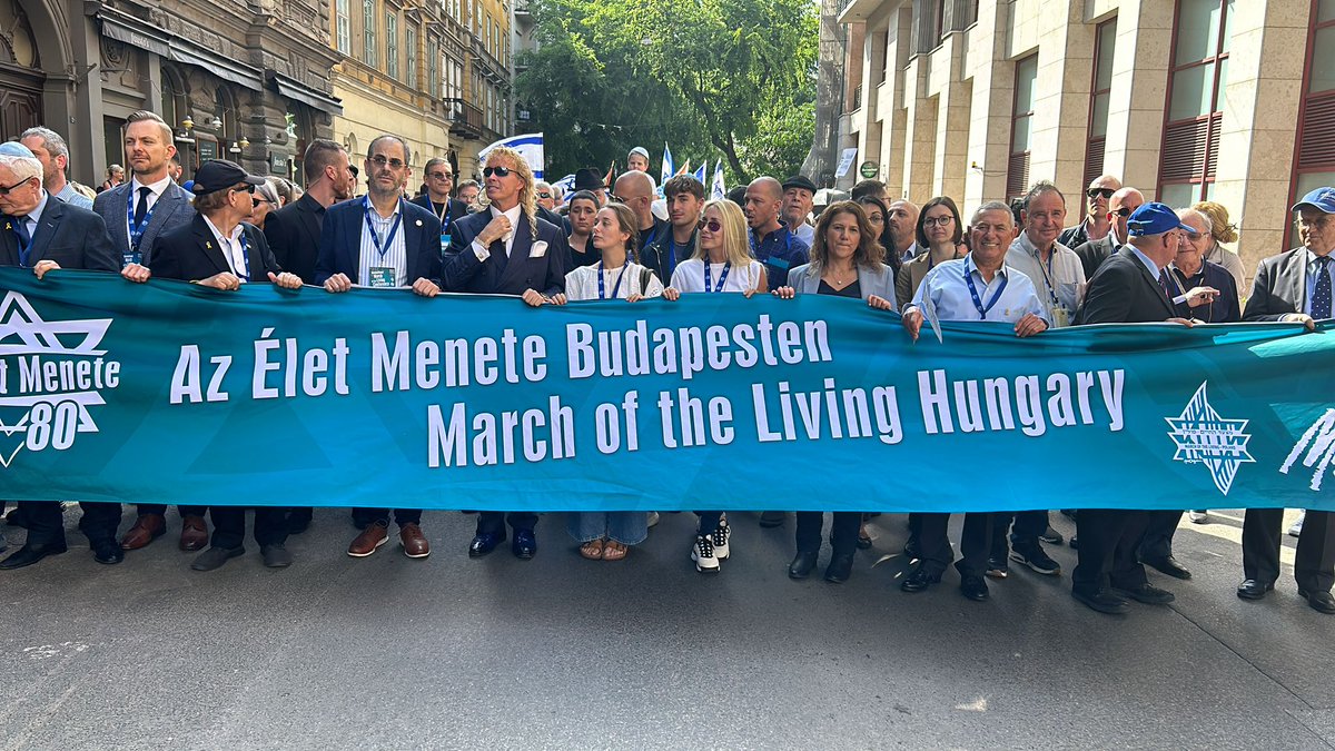 2024 March of the Living Hungary followed by Train of the Living to Auschwitz #TogetherWeRemember #MOTL2024 #NeverMeansNever