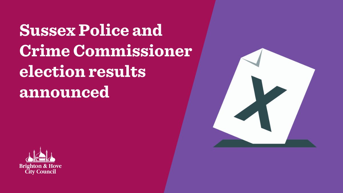 🗳️ Sussex Police and Crime Commissioner election results 🗳️ Katy Bourne, Conservative Party - ELECTED See the full results 👉 ow.ly/PjgT50RwHOh