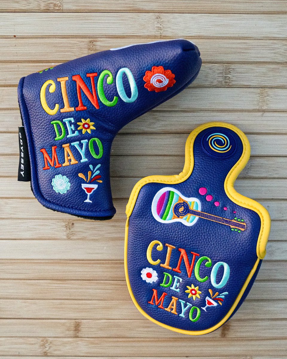 🌼 GIVEAWAY 🌼 See below how you can win this Cinco De Mayo themed blade or mallet putter headcover. -Follow @odysseygolf -Comment if you want a blade or mallet -Tag 2 friends in the comments