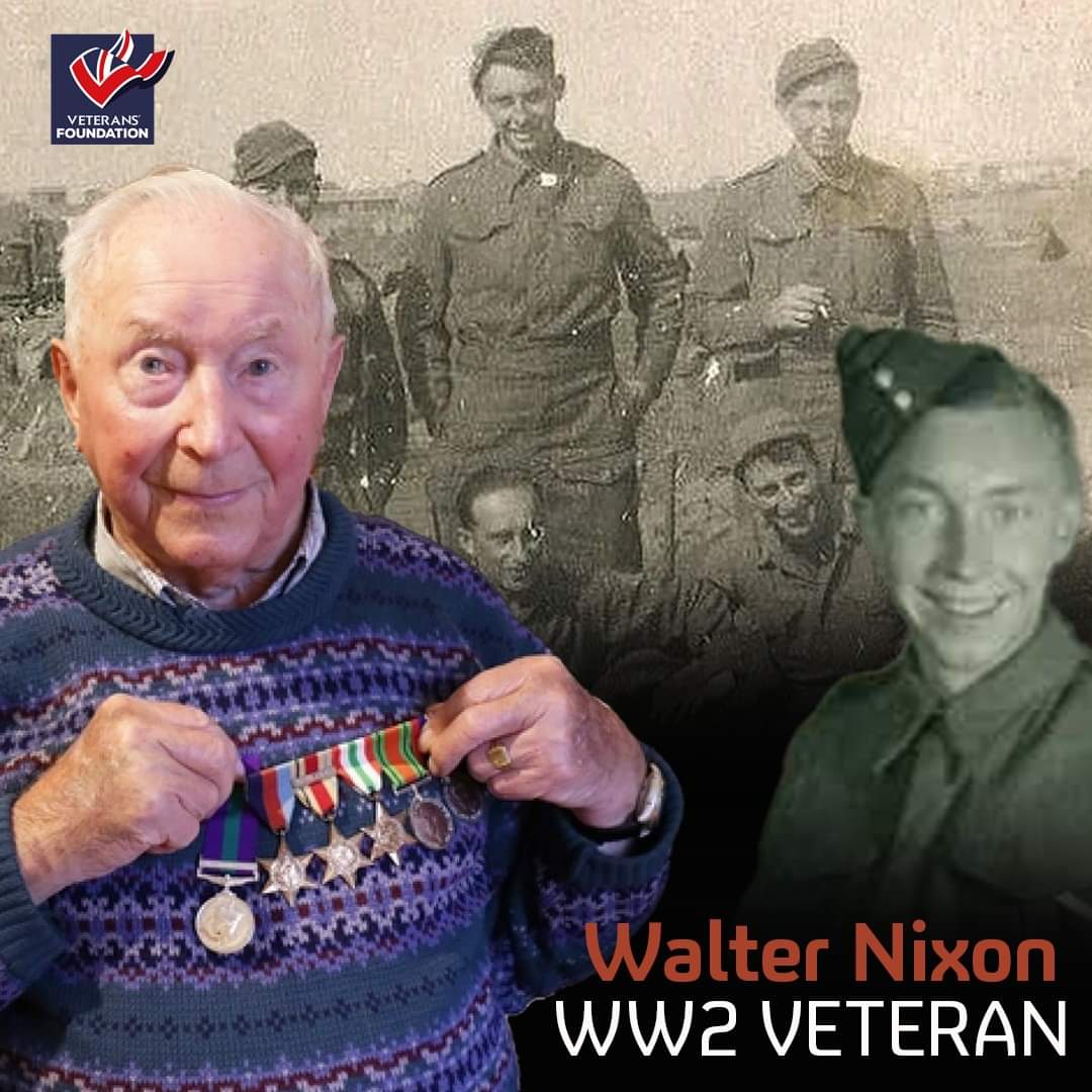 Join us in paying our respects to WW2 veteran Walter Nixon who died aged 101. 🌺🇬🇧 Walter Nixon was a wireless operator in the 81st Anti Tank Regiment and served in the Battle of Anzio in 1944. Walter described the frontline of the Italian campaign as 'hell on Earth' Keith…