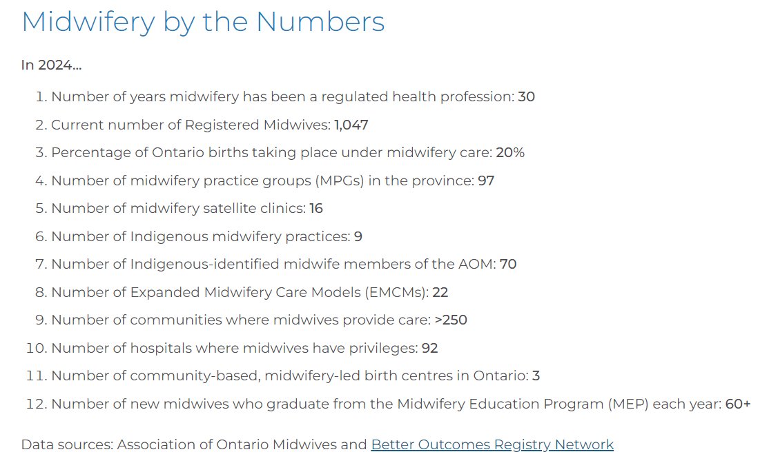 Happy IDM2024! Recognizing Ontario midwives for their tireless dedication, compassion, and advocacy. Check out Midwifery by the Numbers: loom.ly/H15RHOA