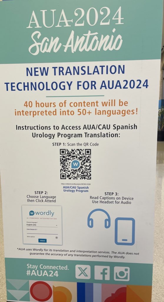 Erik Melgar (@erikmelgar) on Twitter photo Traducción completa por inteligencia artificial #AI? Ya es una realidad durante #AUA24. Muchas felicidades a la <a href="/AmerUrological/">Amer. Urol. Assn.</a> por la iniciativa. El futuro es hoy!! Traducción completa por inteligencia artificial #AI? Ya es una realidad durante #AUA24. Muchas felicidades a la <a href="/AmerUrological/">Amer. Urol. Assn.</a> por la iniciativa. El futuro es hoy!!