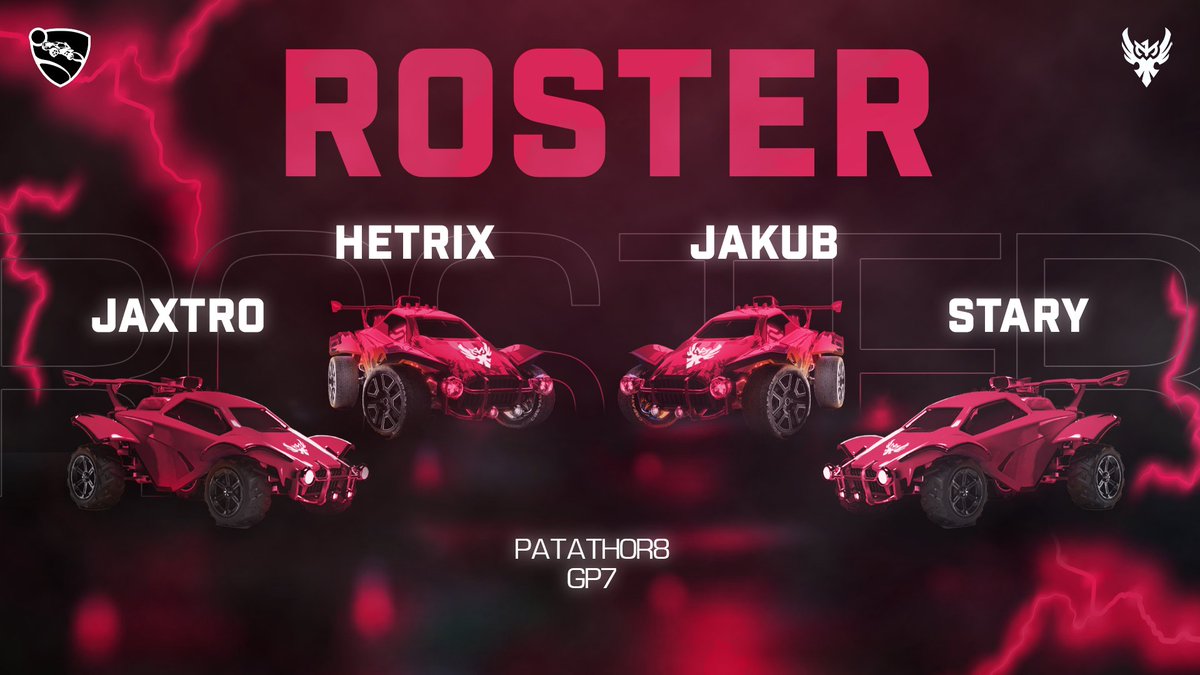 OneMore_esports's tweet image. 📢 [Roster Announcement] 📢

We are thrilled to welcome our #RocketLeague roster 🔥

Jaxtro
Hetrix
JaKuB
Stary

Patathor8 - Head Coach
GP7 - Manager

#1MUP 🦉
#RLCS