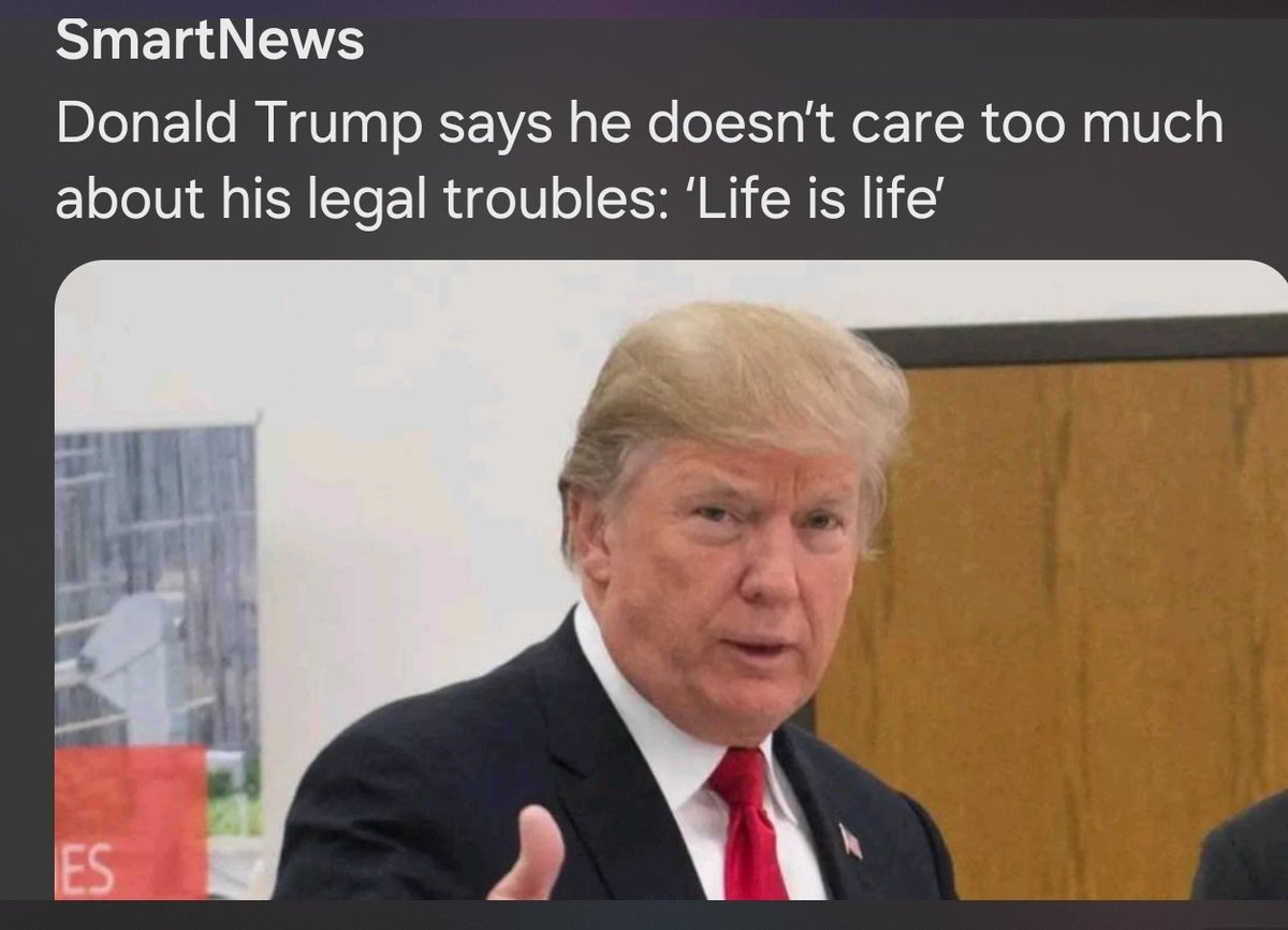 Suppose he'll STILL feel this way AFTER looking at an equivalent to a LIFE sentence  in PRISON?
#Trump #TrumpIsNotFitToBePresident #TrumpIsATraitorAndCriminal #TrumpIsARapist #Humangarbage