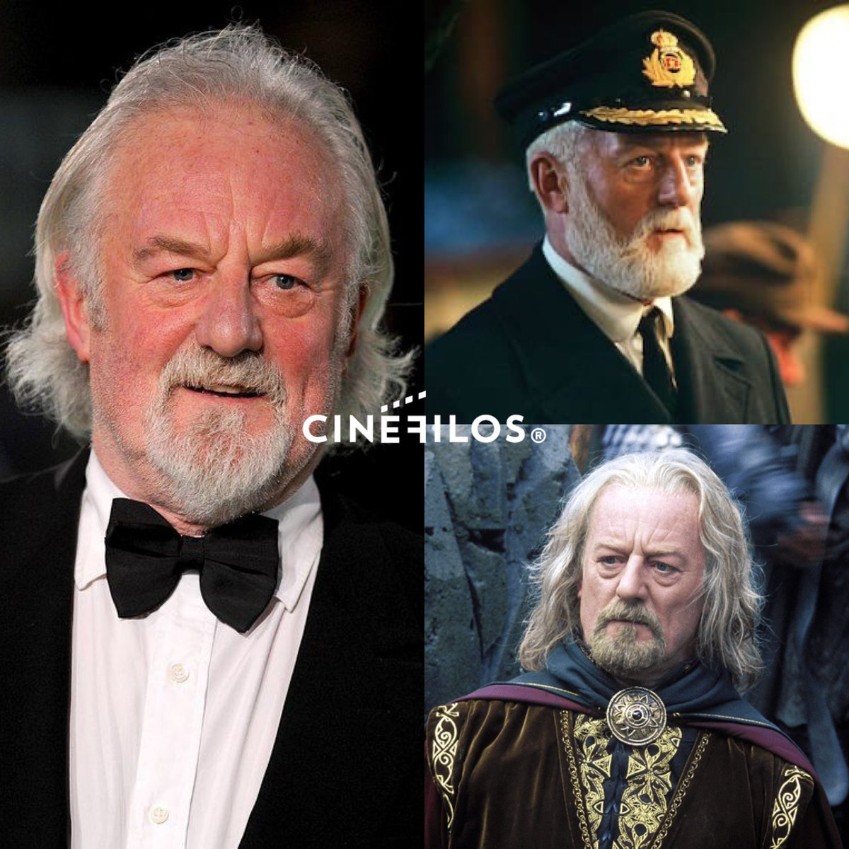 Falleció el actor #BernardHill reconocido por sus papeles en El señor de los Anillos y Titanic 😭🎬❤️