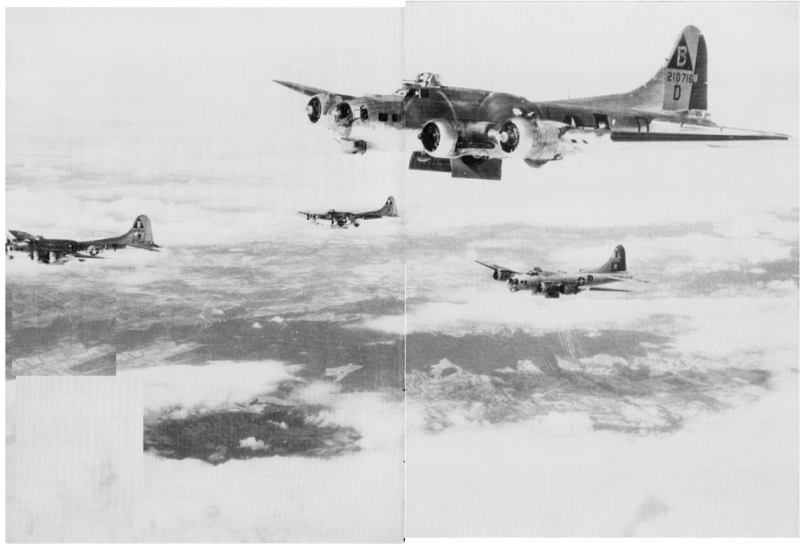 Bomb bay doors opened on 92nd Bomb Group B 17s. The 92nd flew 308 missions with the loss of 154 bombers #MIA. #WWII