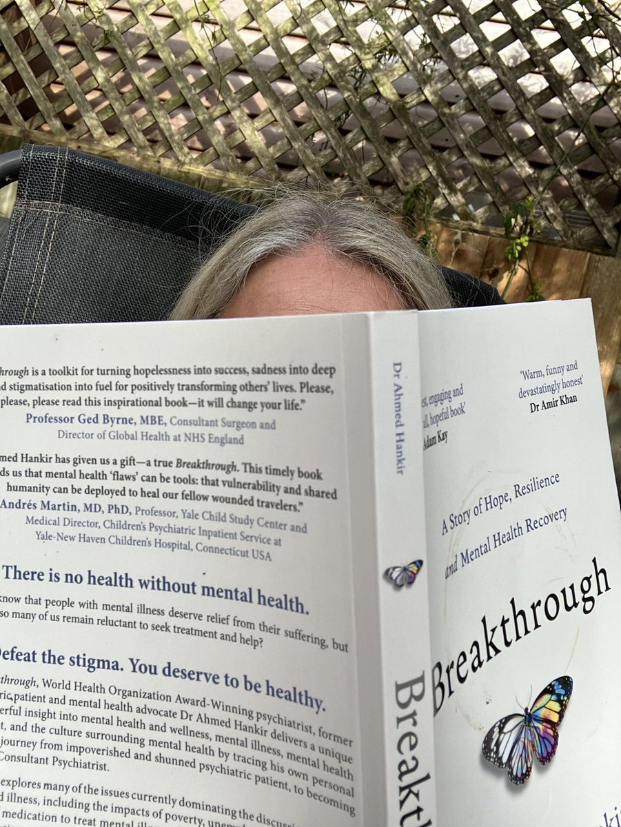 The perfect day to read Breakthrough in the sun. @ahmedhankir I can’t put it down. Thank you for sharing your story and giving hope to others. #mentalhealthmatters #peoplematter