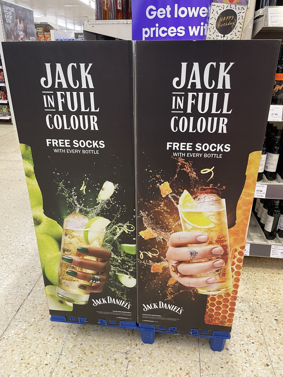 Few Jack Daniel’s Socks! 🧦 With every purchase of JD 🥃 at Sainsbury’s @JackDanielsUK #jackdaniels #jd #socks #whisky #wellthisisnew