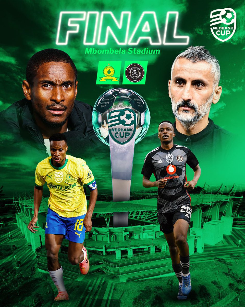 The final we all wanted, this will be the best way to end the season for our league. Orlando Pirates vs Mamelodi Sundowns in the FINAL🏆 We will be there!  📅01 June 2024 #NedbankCup #Sundowns #OrlandoPirates