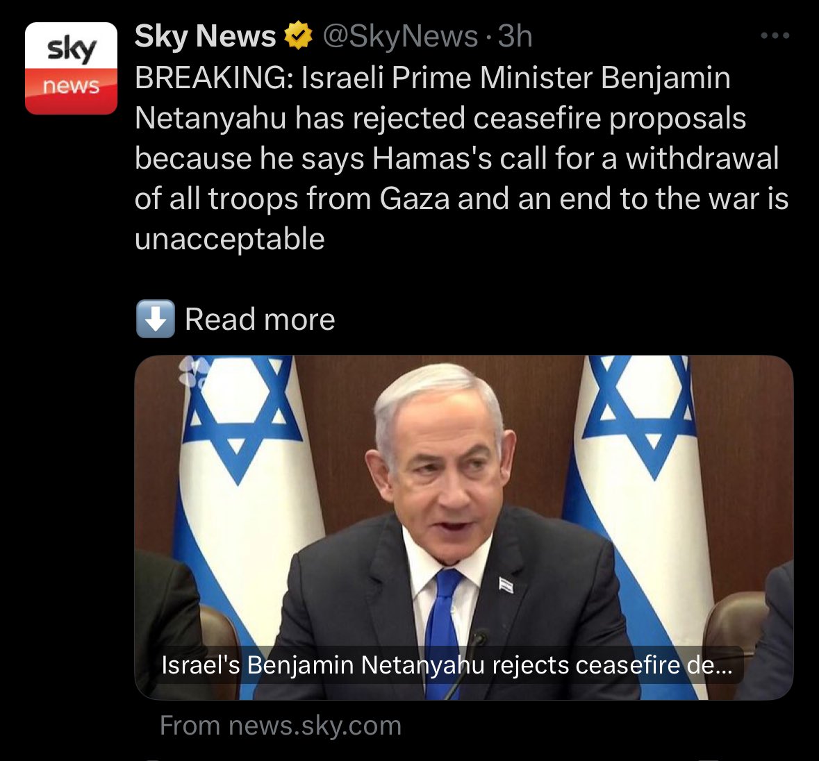 There has never, once been a ceasefire deal offered by Netanyahu or Israel that was anything other than a temporary pause in its genocidal campaign before they murder more Palestinians — yet it’s taken six months for the media to report that fact