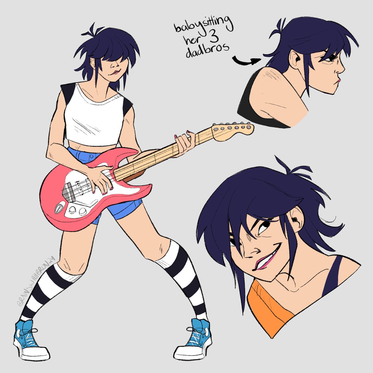 some noodles bc somehow I haven’t drawn her before??

#gtwt #gorillaz #gorillazfanart