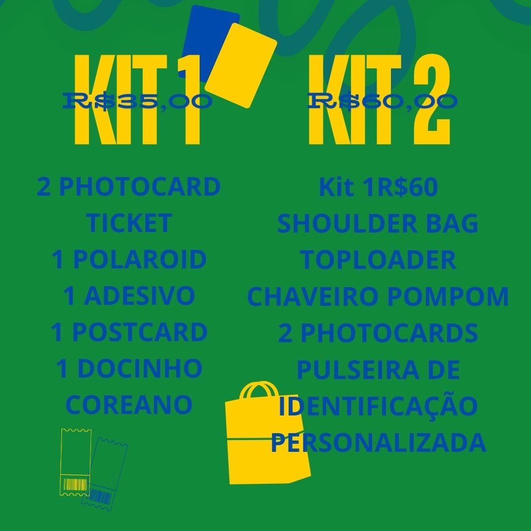 AsianstarRj's tweet photo. QUAIS OS VALORES?

O kit 1 está no valor de R$35,00 e o kit 2 R$60,00 e você terá direito a todas as coisas da imagem! Eu não perderia se fosse vocês… https://t.co/e9OABO4fHe