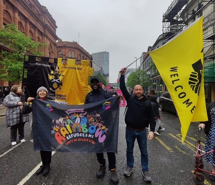 We were proud to join the May Day workers march yesterday and carry the important message that refugees continue to be welcome here
#MayDay2024 #belfast