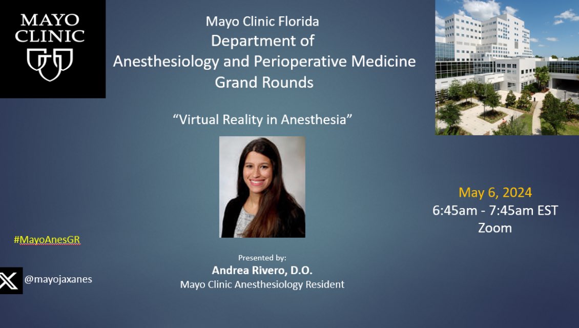 Looking forward to a great @mayojaxanes Grand Rounds tomorrow by our own Dr. Rivero. Hopefully you can join! @KalagaraHari @BethLadlie @nathanhwaldron @pmgjones @sher_pai @Sindhu_Nimma @ArcherKMartin @AdaobiIbeDO @