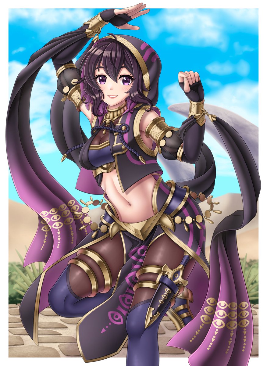 Next in my Morgan alt design series is a Plegian + Performing Arts combo outfit - wanted to make sure I had this one done in time for her birthday!
#FireEmblem #FEHeroes