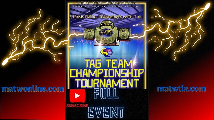Be sure to watch the full event video from the <a href="/MatWonline/">Mid-Atlantic Territory Wrestling</a> tag team tournament on March 9 dmvprowrestling.com/p/matw-tag-tea…