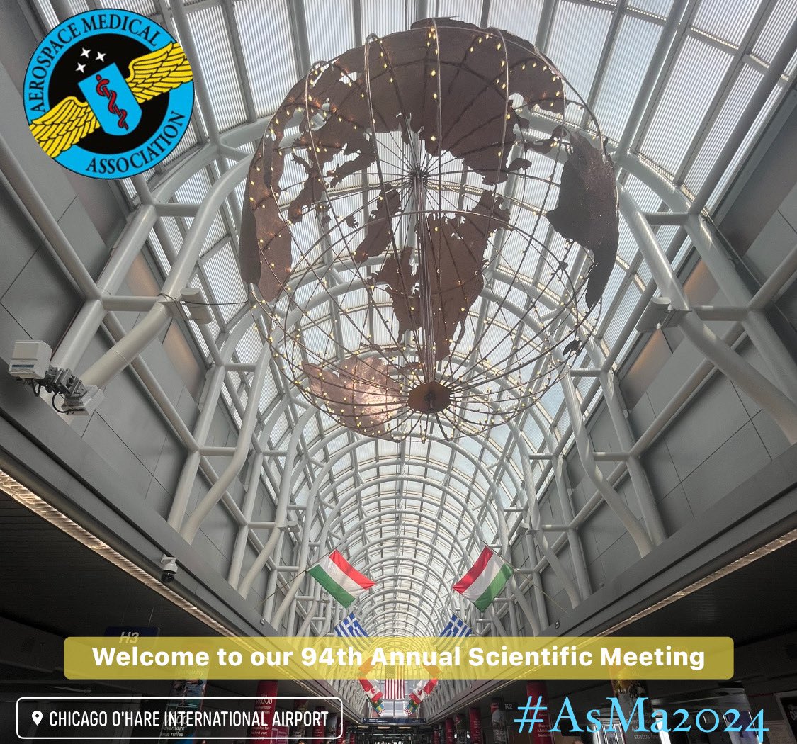 All systems go for #AsMA2024 in Chicago!🚀
Looking forward to rejoin with you all. A week full of Aerospace Medicine science and fun!🩺✈️
Welcome onboard!
#Chicago #scientificmeeting #aerospacemedicine #humanperformance #extremephysiology