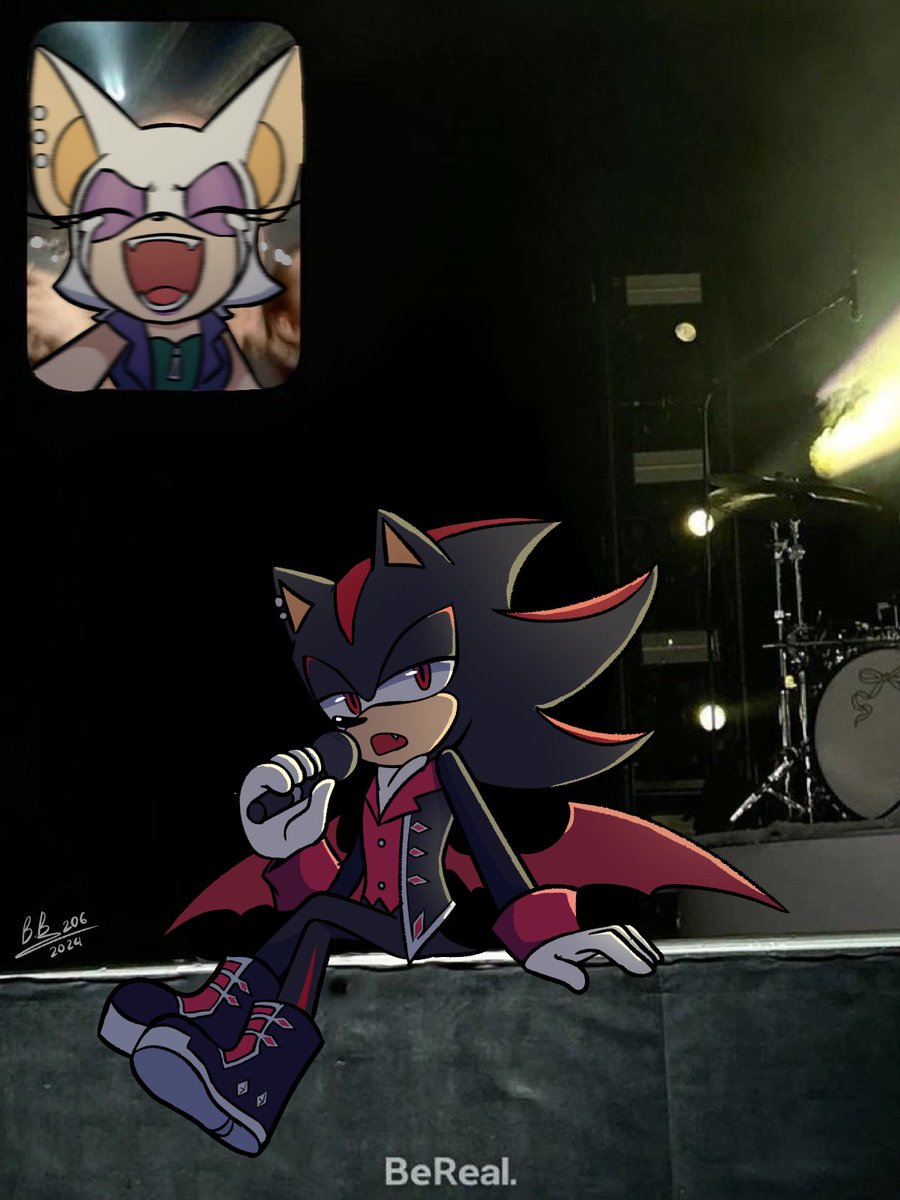 Anyway... #shadouge #shadowthedgehog #RougeTheBat