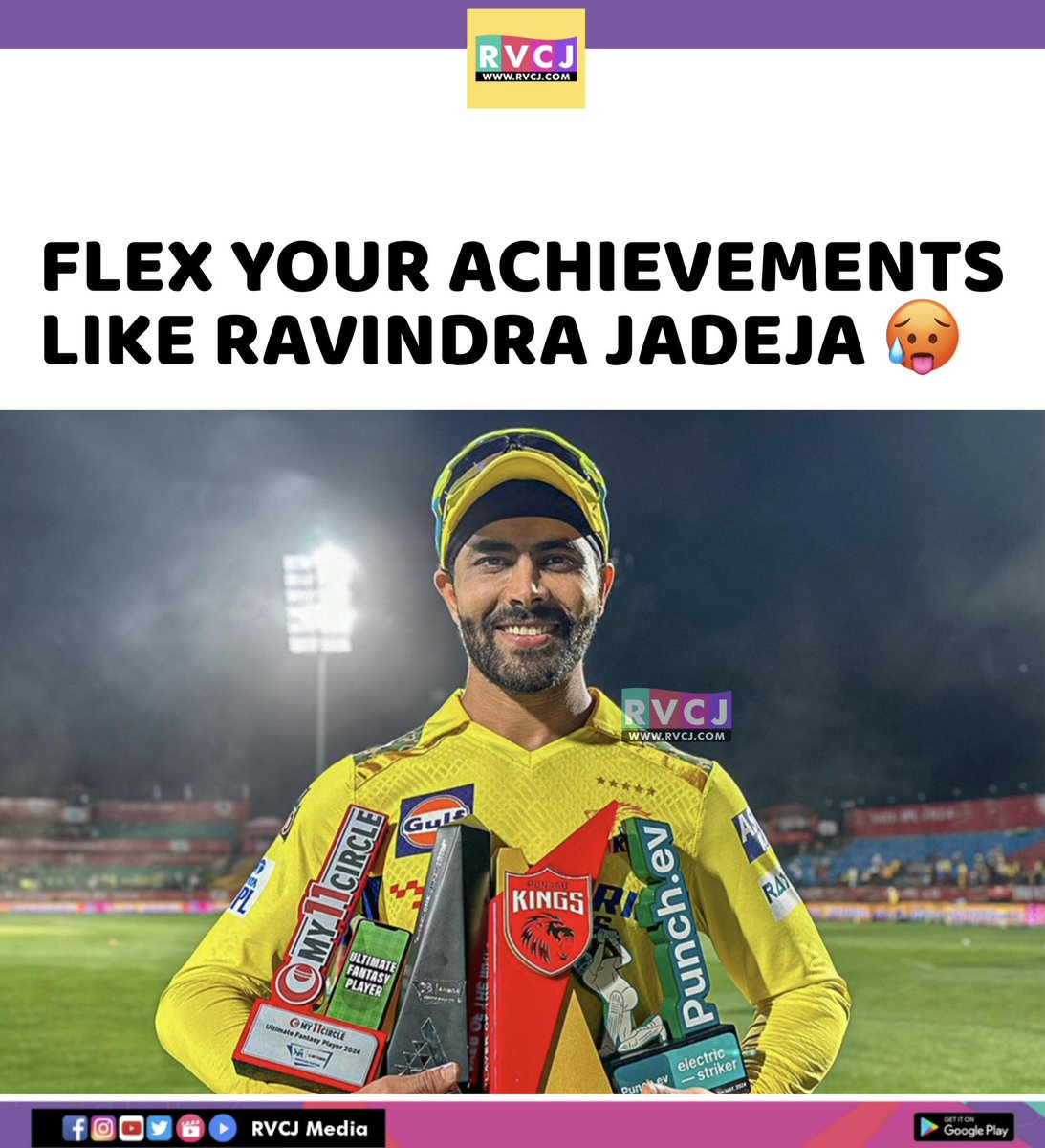 Flex Like Ravindra Jadeja 💪🏻🔥