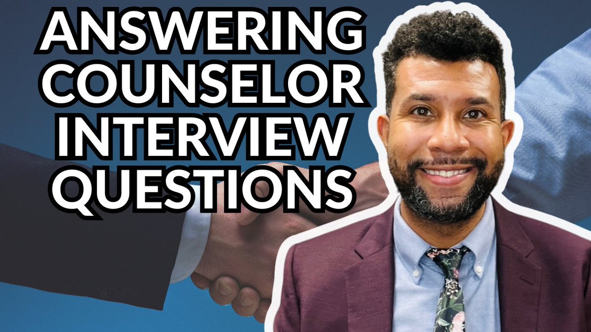 youtu.be/ucyzcvJWKr8 💼If you’re interviewing for a school counselor role, it’s important to know HOW to answer situation/behavior based questions. 🎥In this video I show you how to answer 2 questions you may be asked during interviews. 💕Retweet and share!